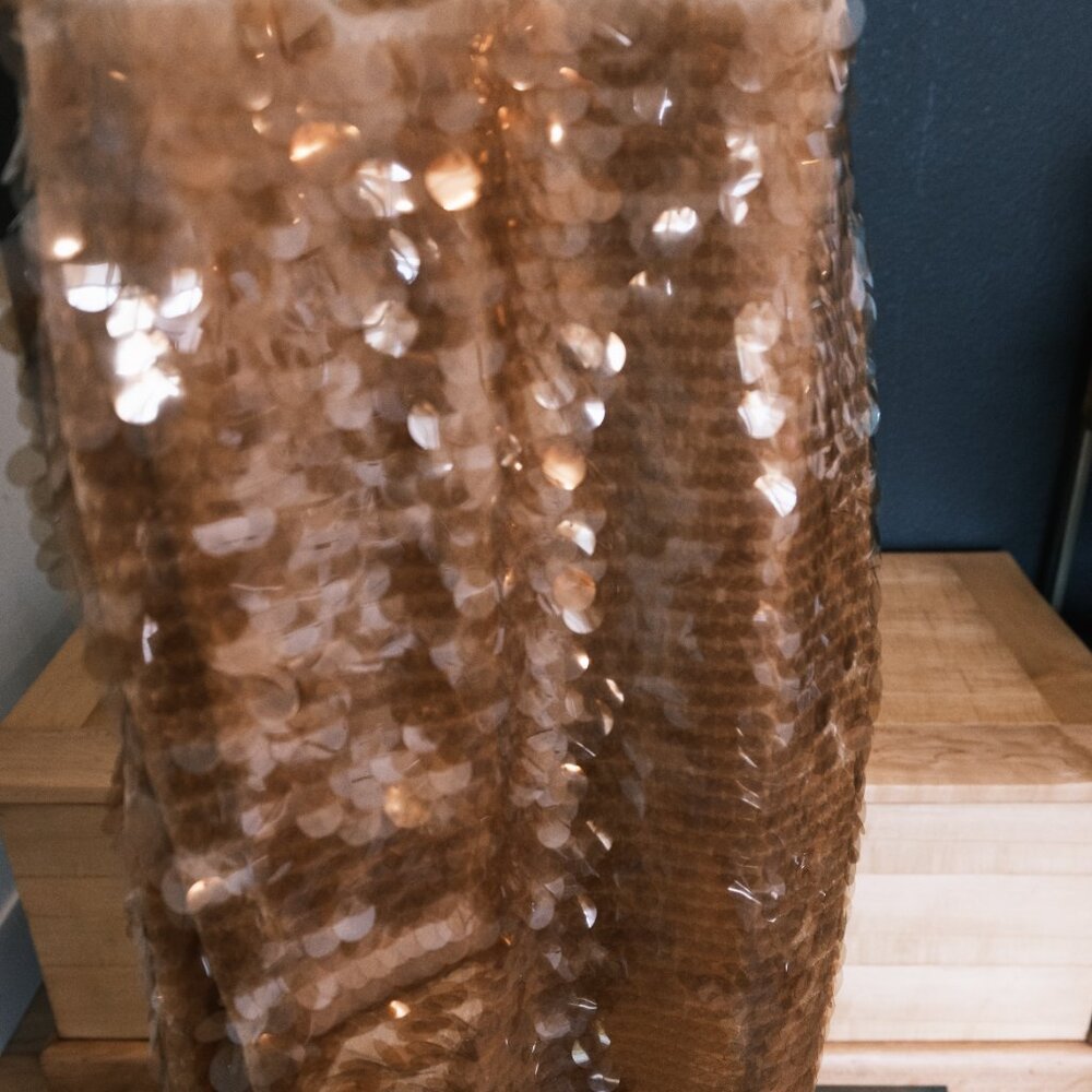 J. Crew Collection NWT Sequin Panel midi Evening Dress in Gold, 00 - Picture 4 of 6